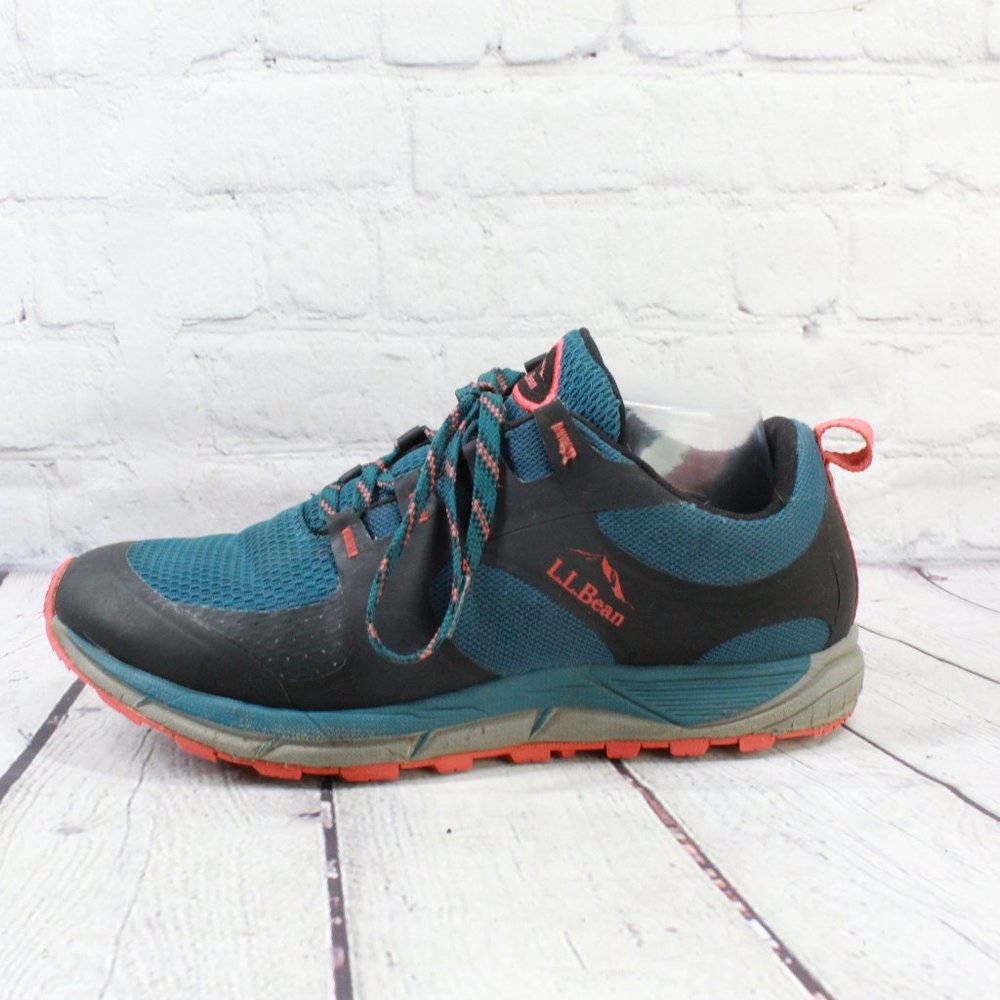 LL BEAN North Peak Blue Sneakers Waterproof Hiking Trail Shoes Size 9.5 M - Picture 1 of 16